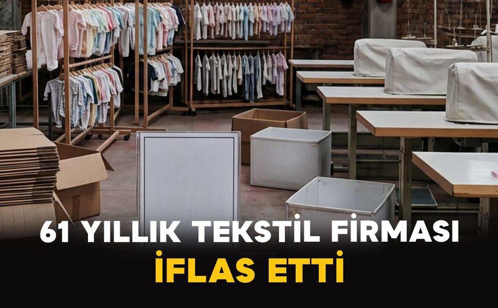 61 Yıllık Tekstil Firması İflas Etti