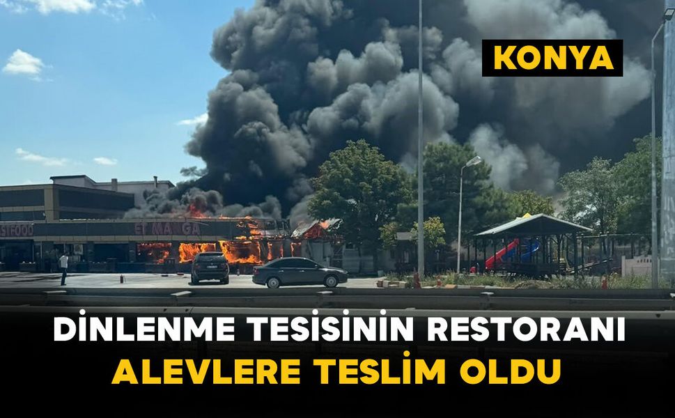 Dinlenme Tesisinin Restoranı Alevlere Teslim Oldu