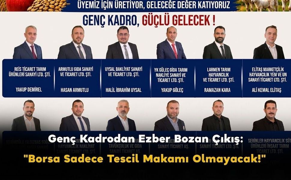 Genç Kadrodan Ezber Bozan Çıkış: "Borsa Sadece Tescil Makamı Olmayacak!"