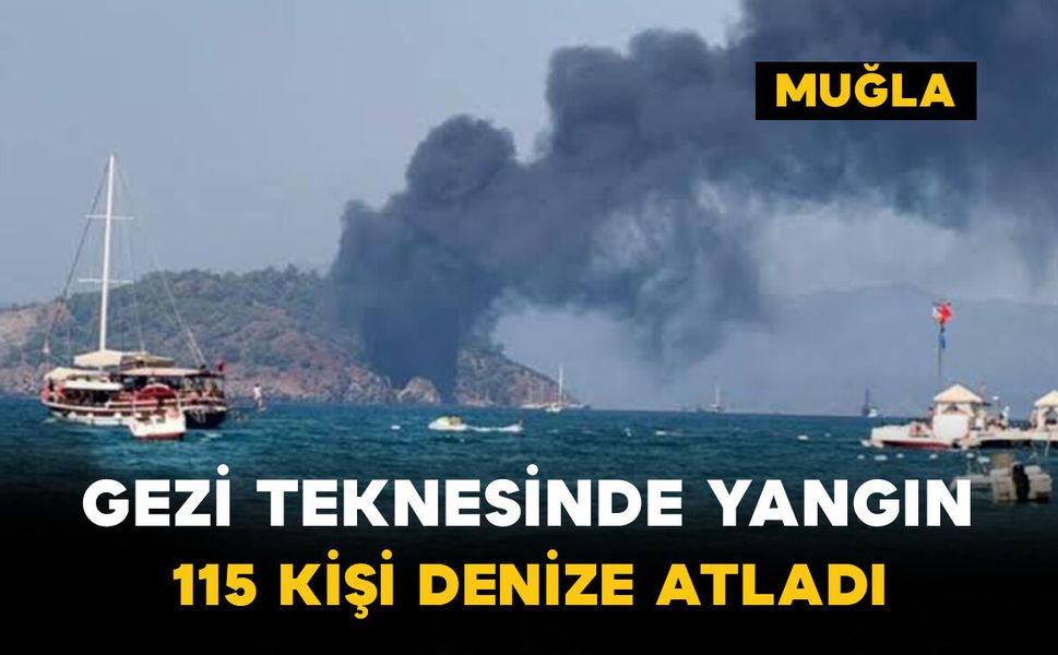 Gezi Teknesinde Yangın: 115 Kişi Denize Atladı
