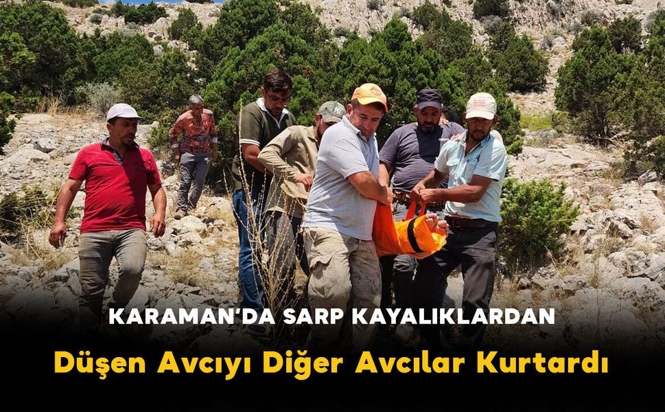 Hacı Baba Dağı’nda Sürek Avı Kazası: Sarp Kayalıklardan Düşen Avcıyı Diğer Avcılar Kurtardı