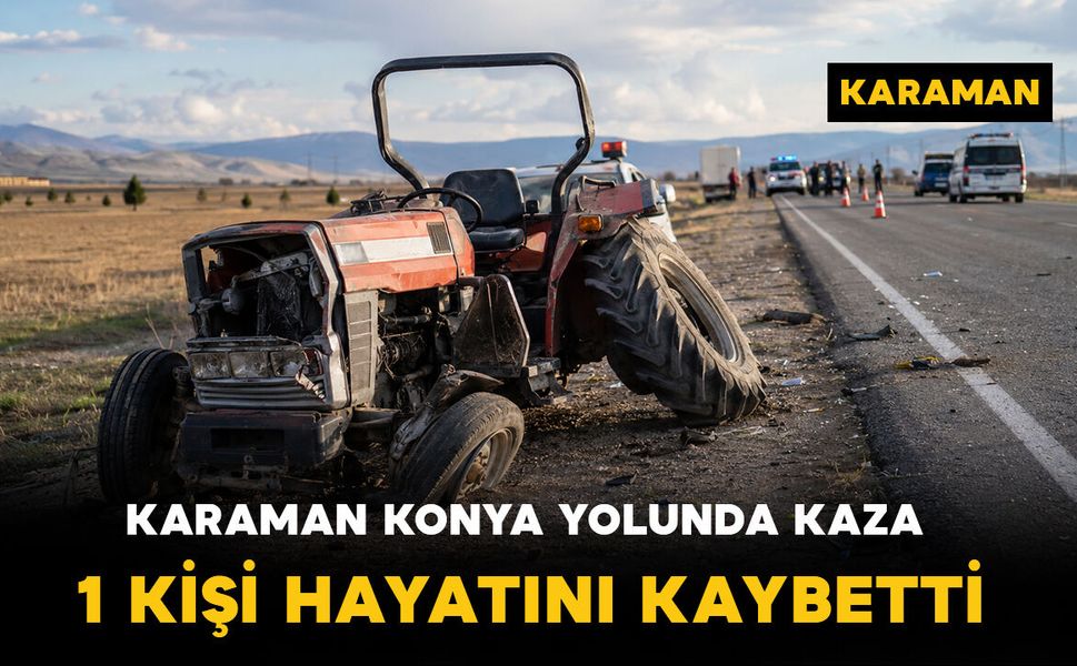 Karaman-Konya Yolunda Feci Kaza: 1 Ölü