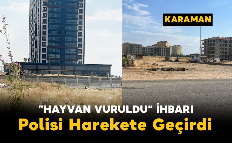 Karaman'da "Hayvan Vuruldu" İhbarı Polisi Harekete Geçirdi