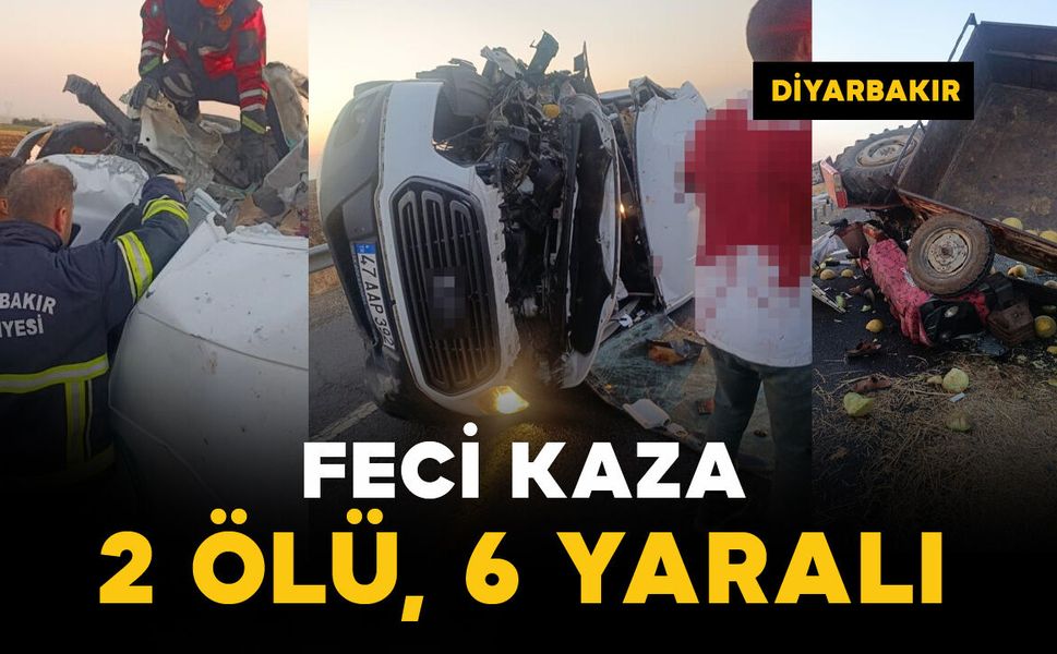 Minibüs ile traktör çarpıştı: 2 ölü, 6 yaralı