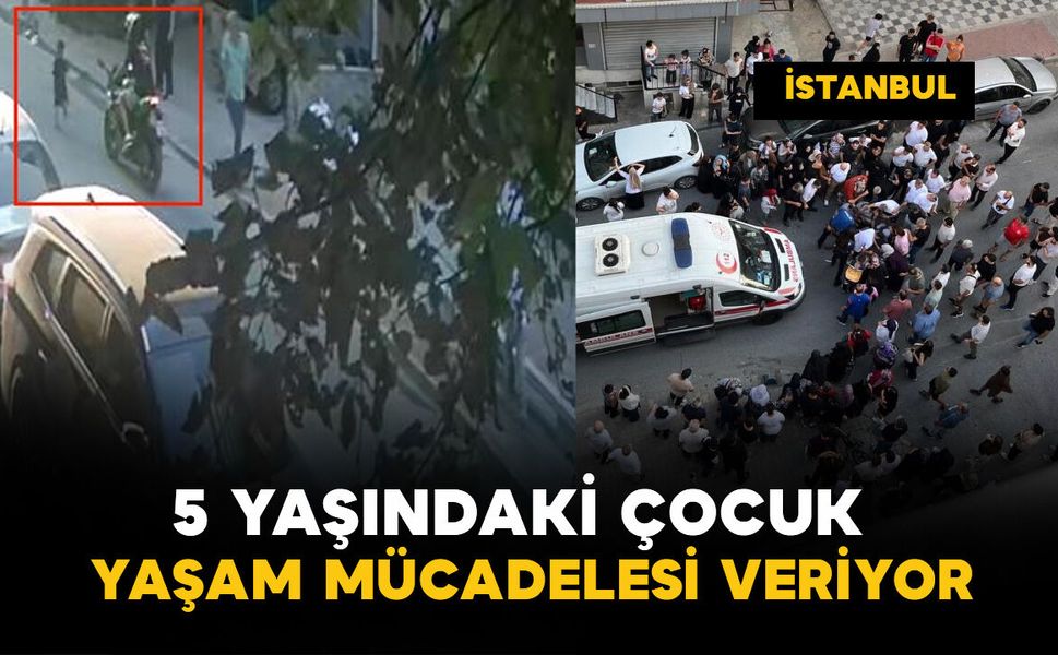 Motosikletin çarptığı 5 yaşındaki çocuk yaşam mücadelesi veriyor