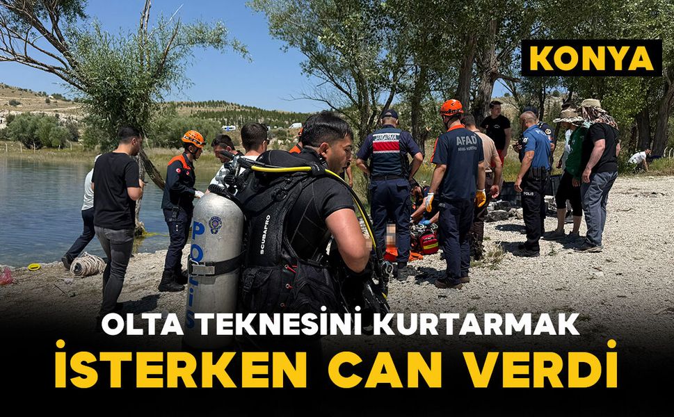 Olta teknesini kurtarmak isterken barajda can verdi