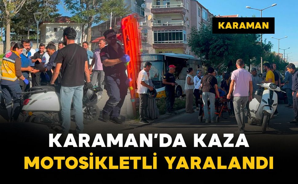 Otomobil ile motosikletin çarpıştığı kazada 1 kişi yaralandı