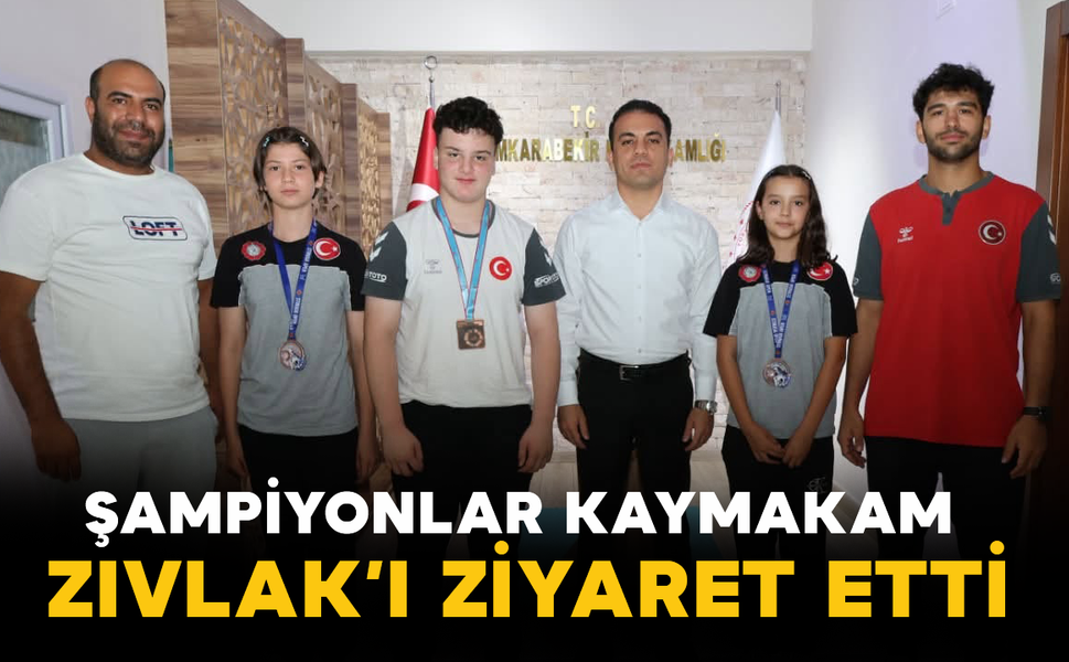 Şampiyonlar Kaymakam Zıvlak’ı Ziyaret Etti