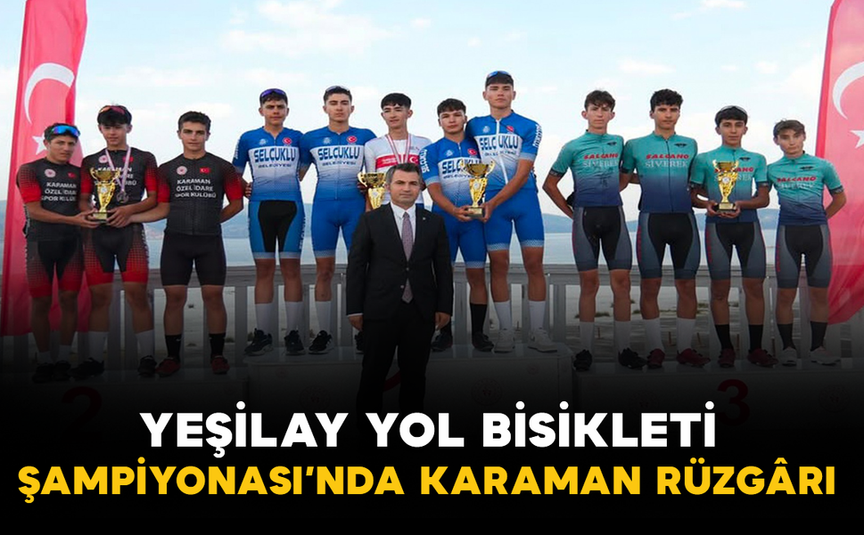 Yeşilay Yol Bisikleti Şampiyonası’nda Karaman Rüzgârı