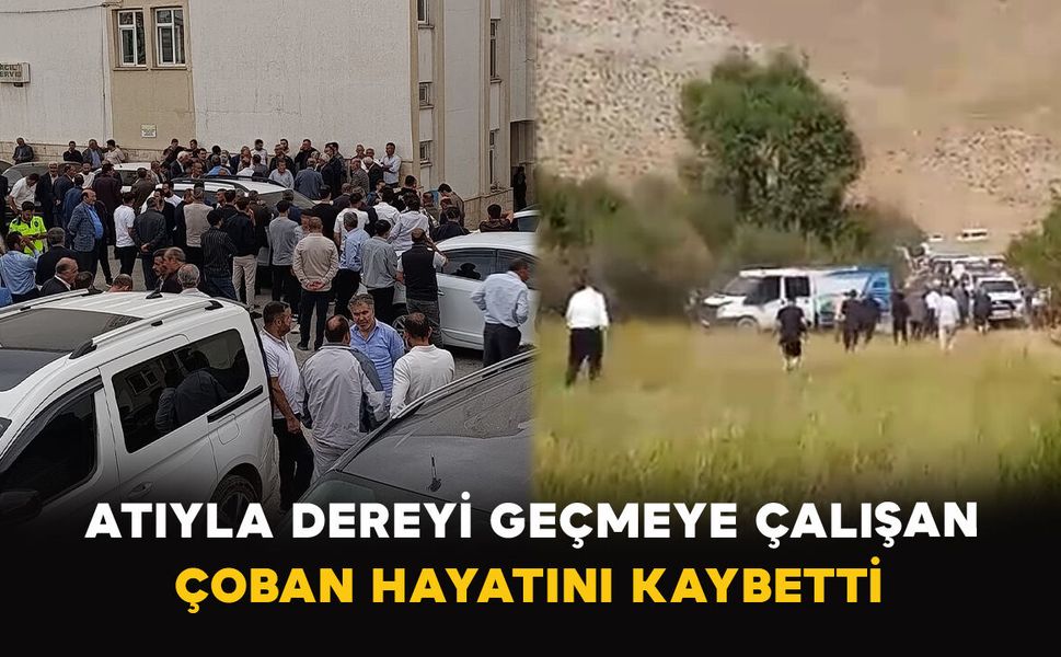 Atıyla Dereyi Geçmeye Çalışan Çoban Hayatını Kaybetti