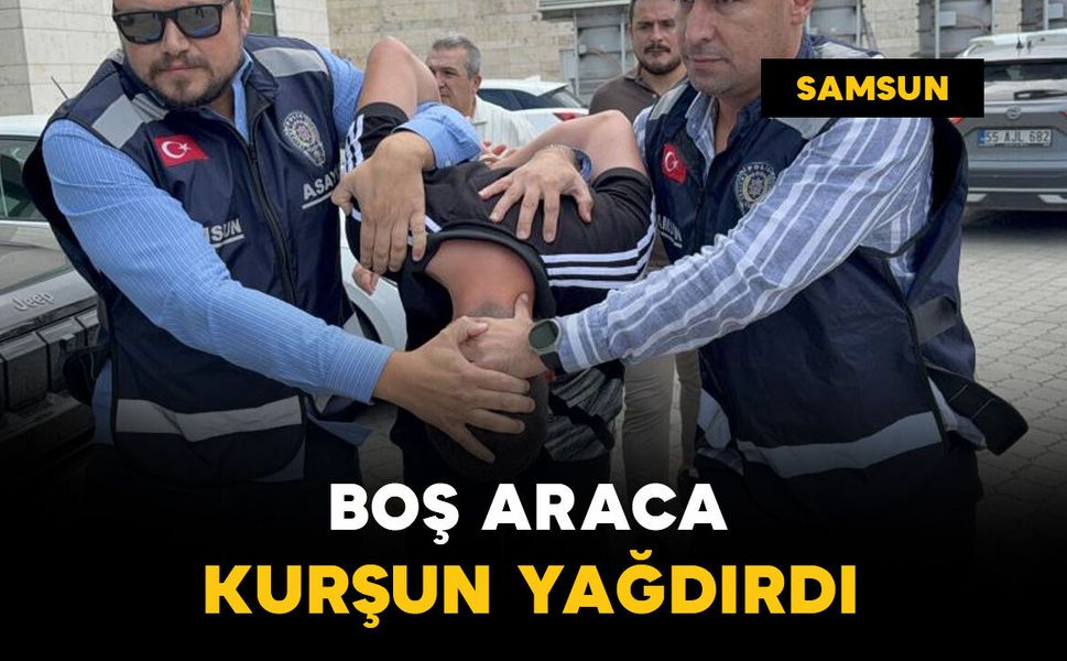 Boş araca kurşun yağdırdı