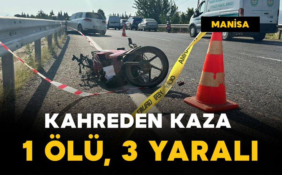 Kahreden kaza: 1 ölü, 3 yaralı