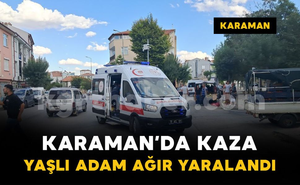 Karaman'da elektrikli bisiklet devrildi: 1 ağır yaralı