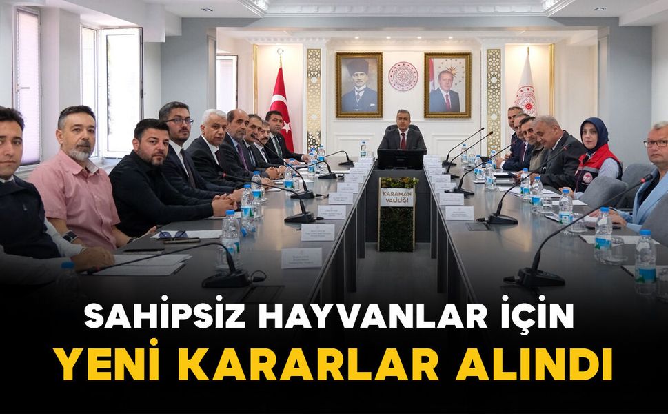 Karaman’da sahipsiz hayvanlar için yeni kararlar alındı