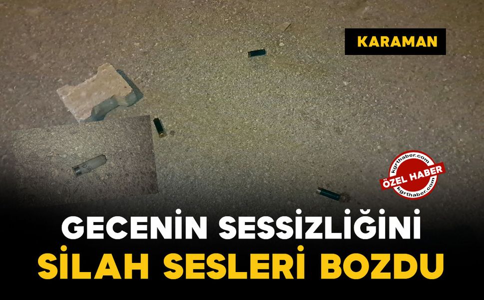 Karaman'da silah sesleri ekipleri harekete geçirdi: 1 iş yeri zarar gördü