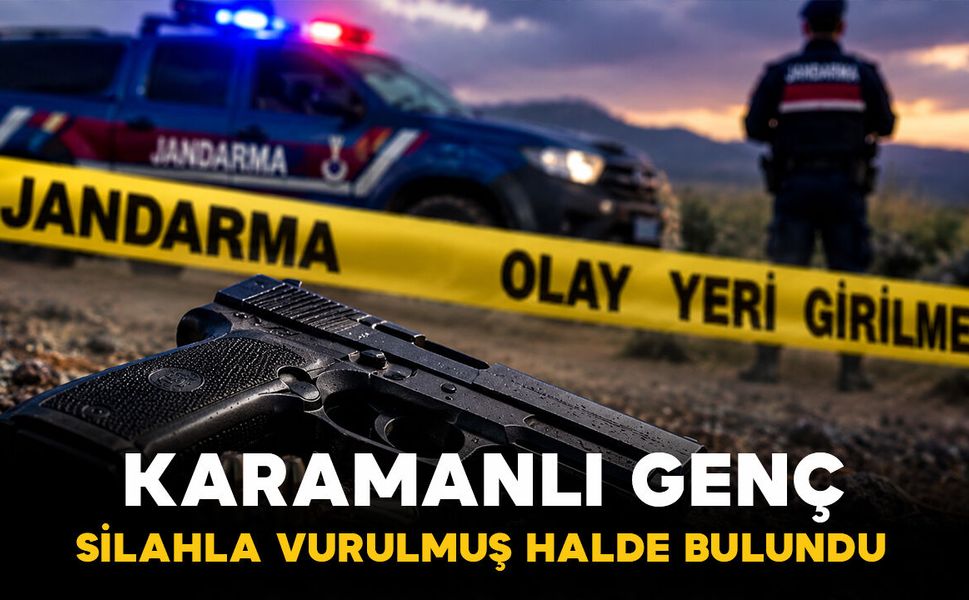 Karamanlı genç silahla vurulmuş halde ölü bulundu