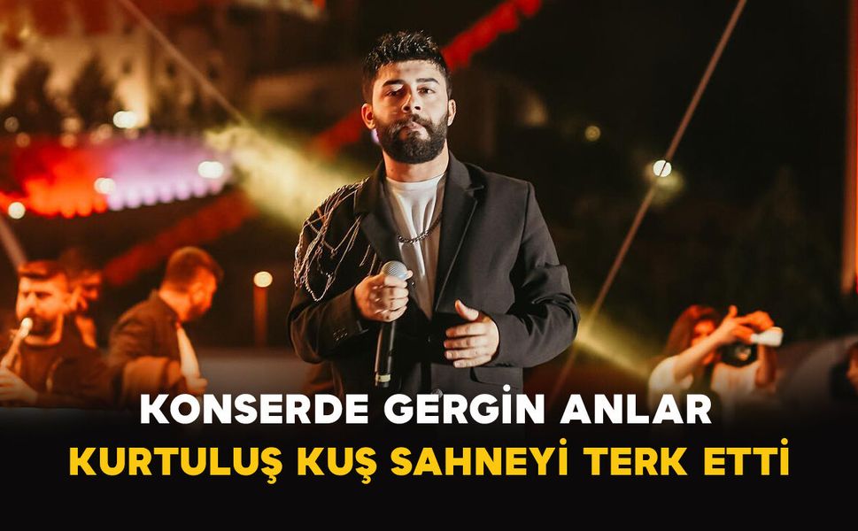 Konserde Gergin Anlar: Kurtuluş Kuş Sahneyi Terk Etti