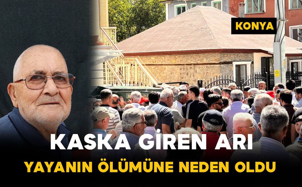 Konya’da kaskına arı giren motosikletli yayaya çarptı: 1 ölü, 1 yaralı