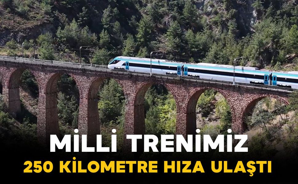 Milli Elektrikli Hızlı Tren 250 Kilometre Hıza Ulaştı