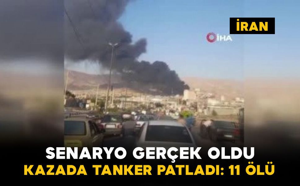 Zincirleme trafik kazasına karışan yakıt tankeri patladı: 11 ölü