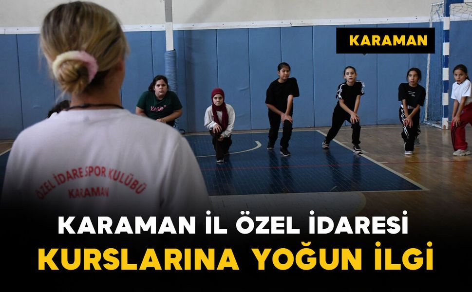 Karaman İl Özel İdaresi'nin ücretsiz voleybol kursuna yoğun ilgi: Seçmeler tamamlandı