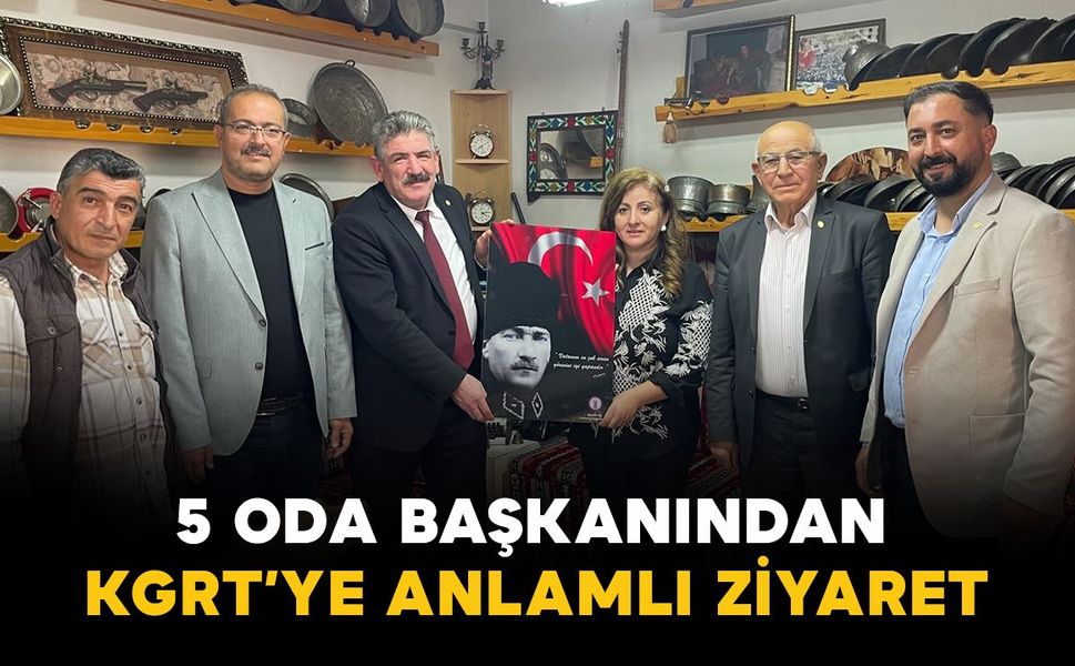 Karaman’da 5 oda başkanından KGRT'ye Gazeteciler Günü ziyareti