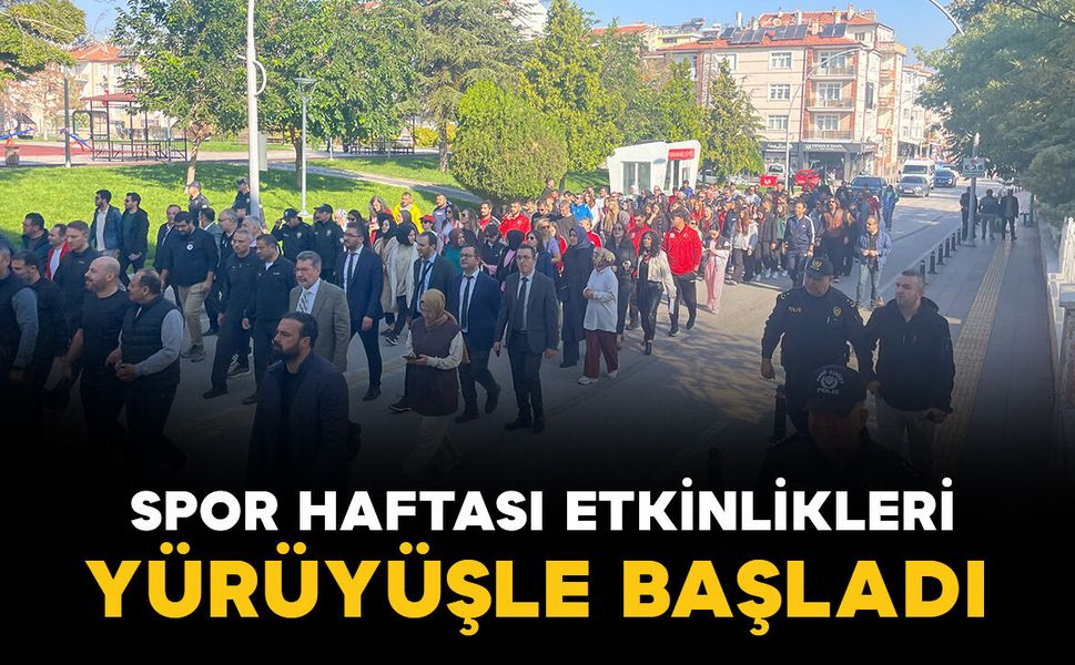 Karaman’da Amatör Spor Haftası etkinlikleri kortej yürüyüşüyle başladı