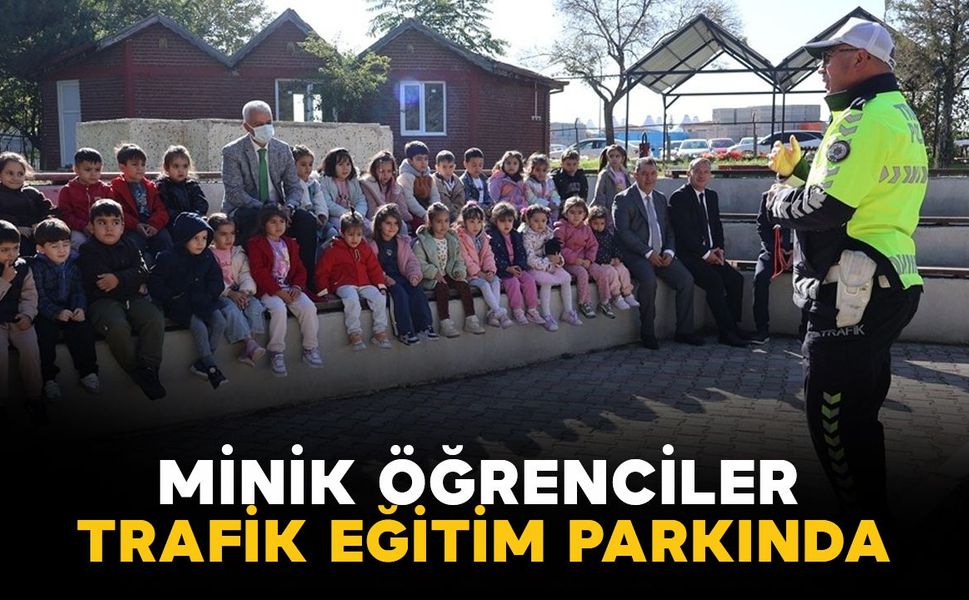 Karaman'da minik öğrenciler trafik eğitim parkında