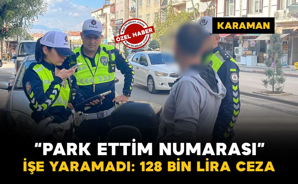 Karaman'da polisin dikkatinden kaçmadı: Elektrikli bisiklet sürücüsüne 128 bin 500 lira ceza