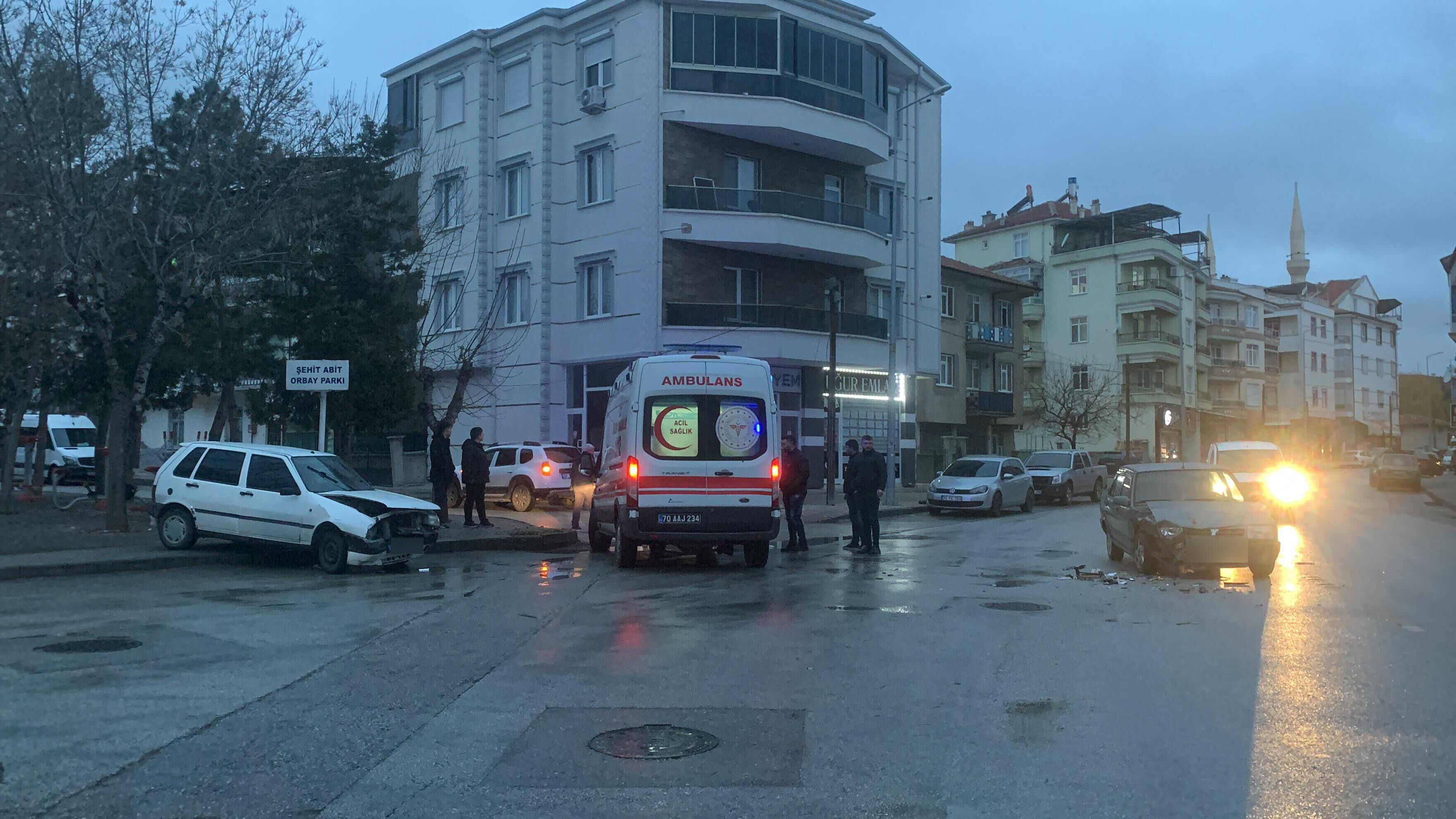 Karamanda Catal Yolda Kaza2