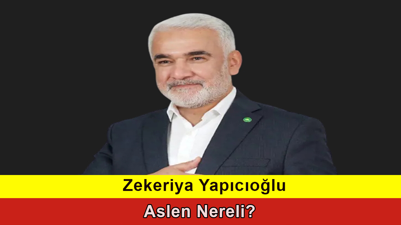 Zekeriya Yapıcıoğlu Aslen Nereli? KGRT Haber Karaman Haber Son