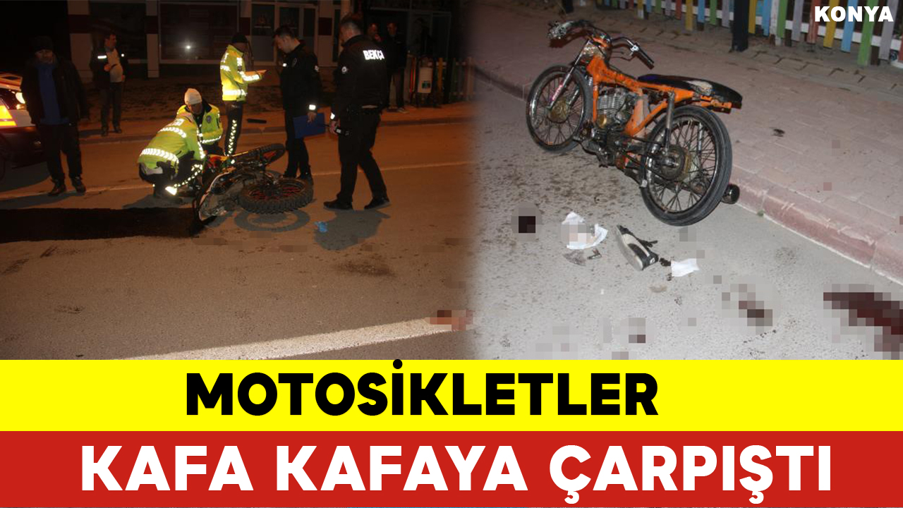 Motosikletler Kafa Kafaya Carpisti (1)
