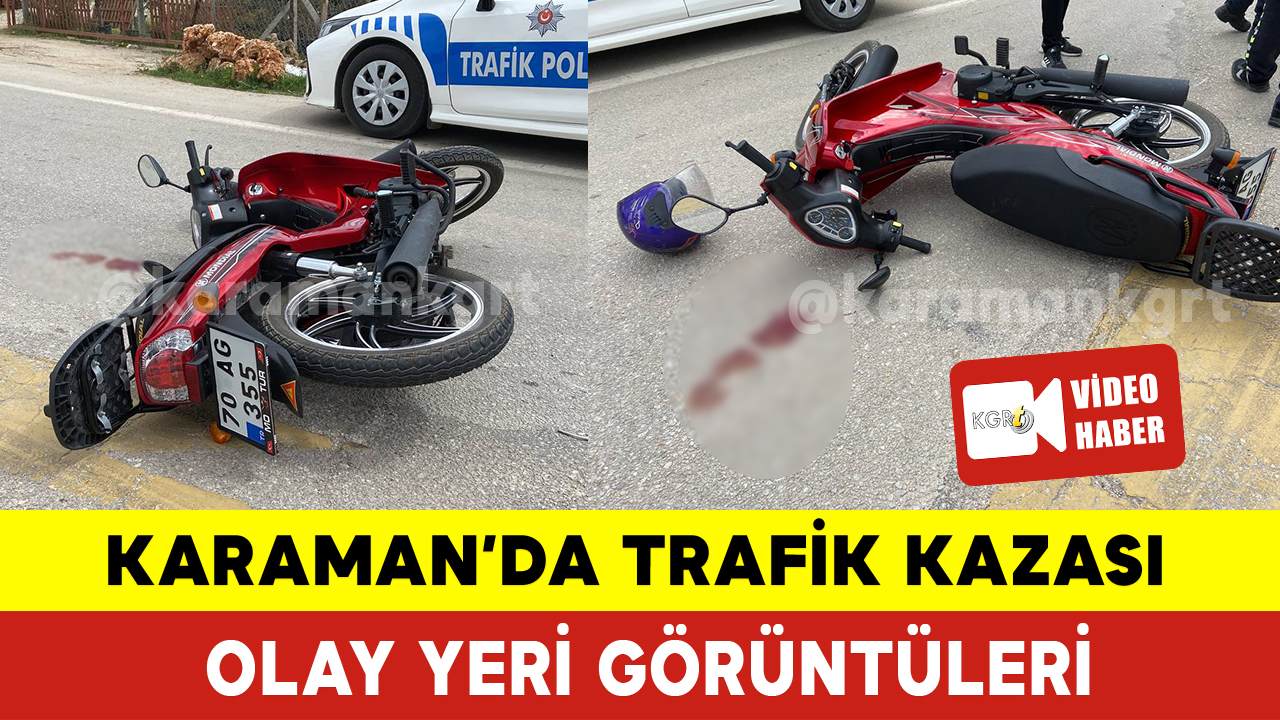 Karaman'da Otogar Kavşağı Yakınlarında Kaza