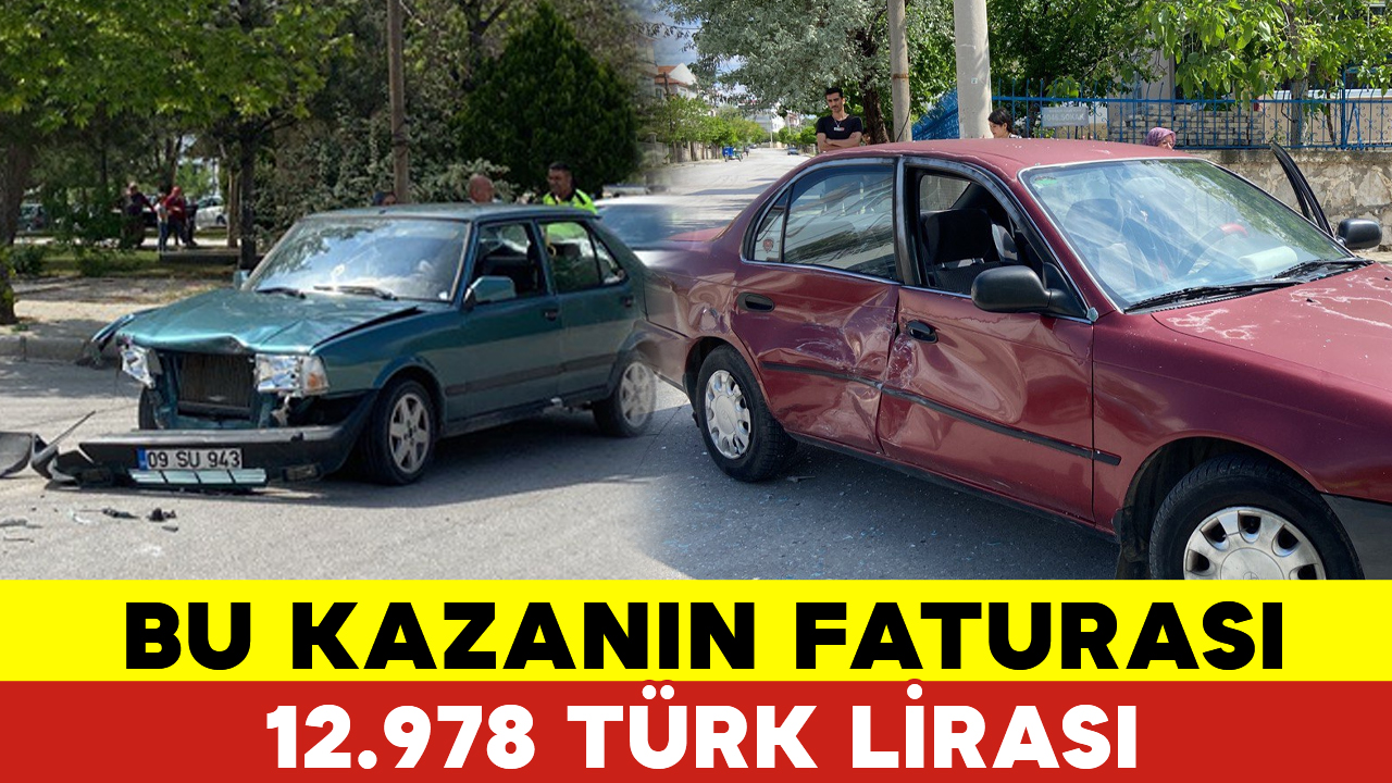 Bu Kazanın Faturası 12 Bin 978 Türk Lirası KAZA FOTOĞRAFLARI