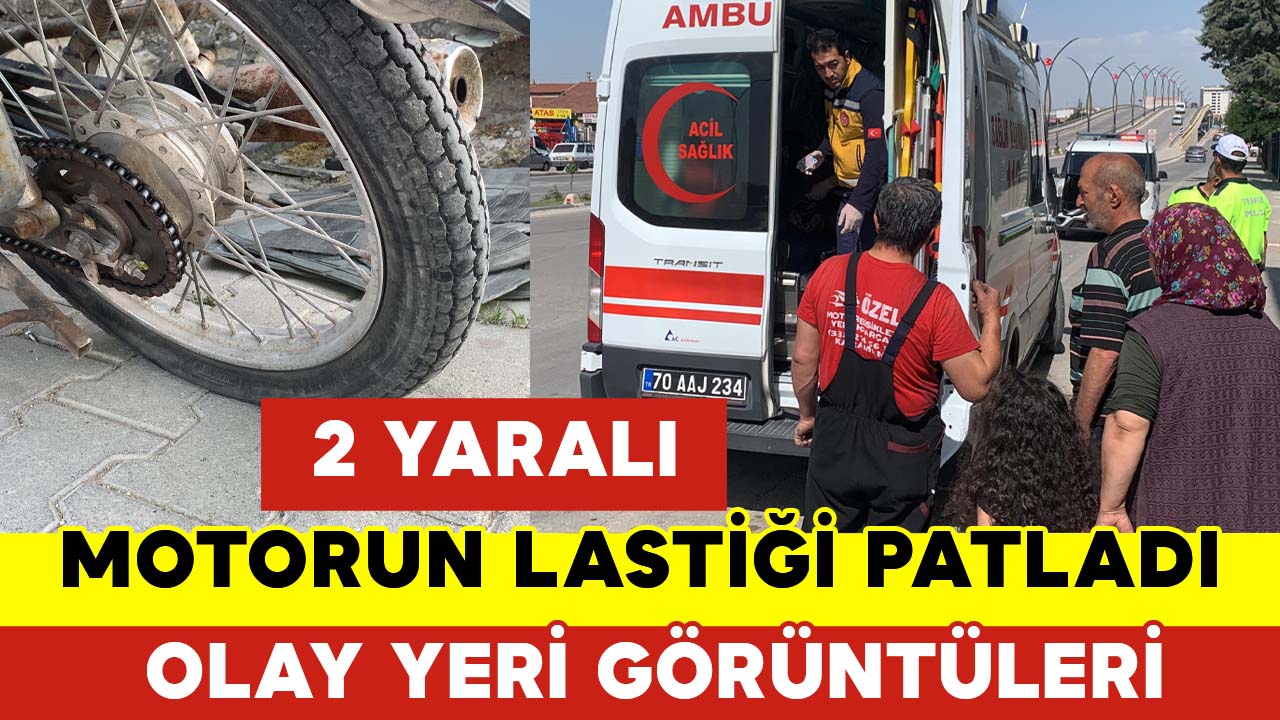 Karaman'da Motor Devrildi: 2 Yaralı