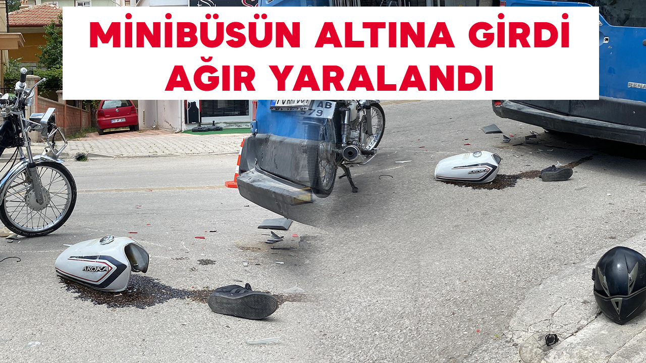 Minibüsün Altına Girdi Ağır Yaralandı