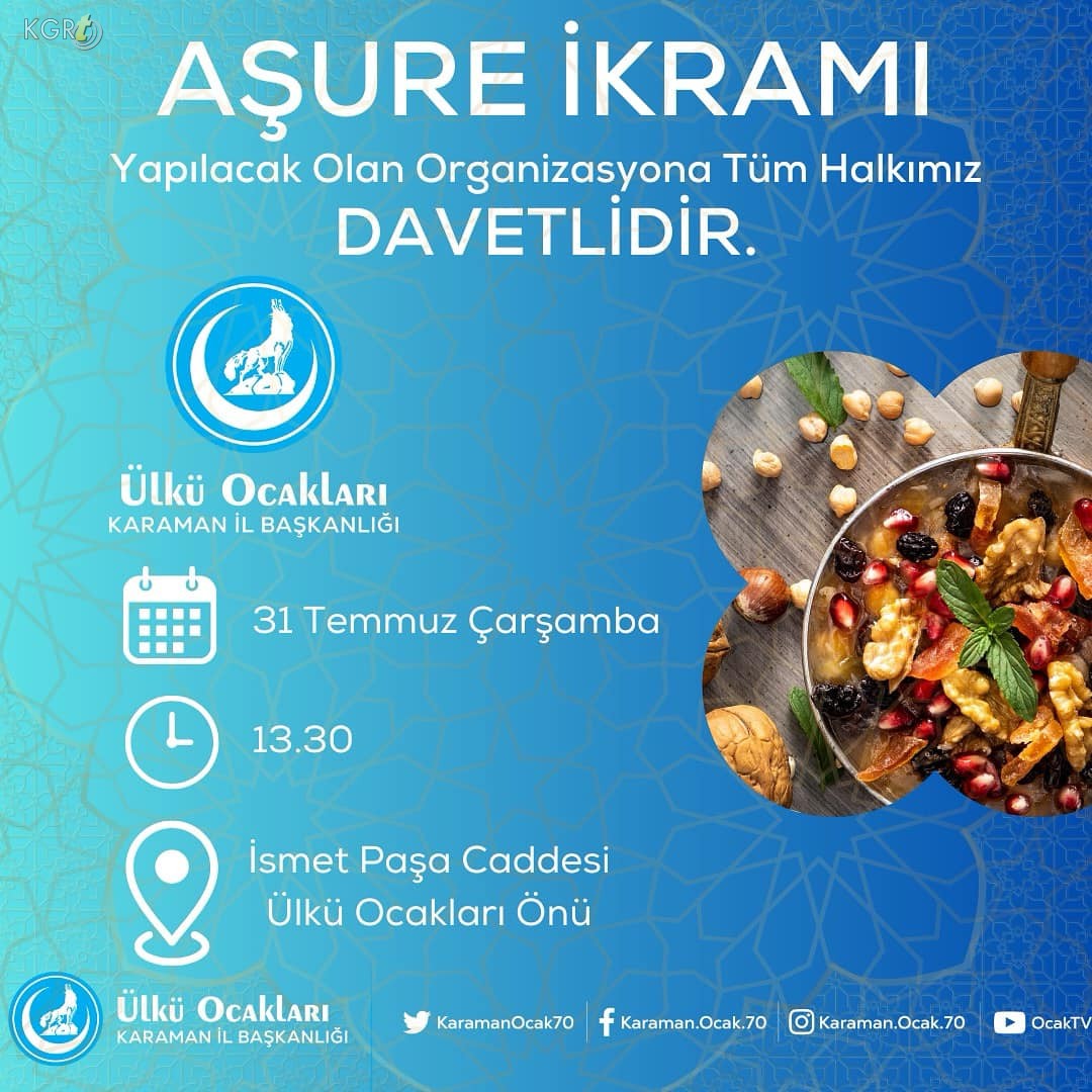 Karaman Ulku Ocaklarindan Asure Daveti1