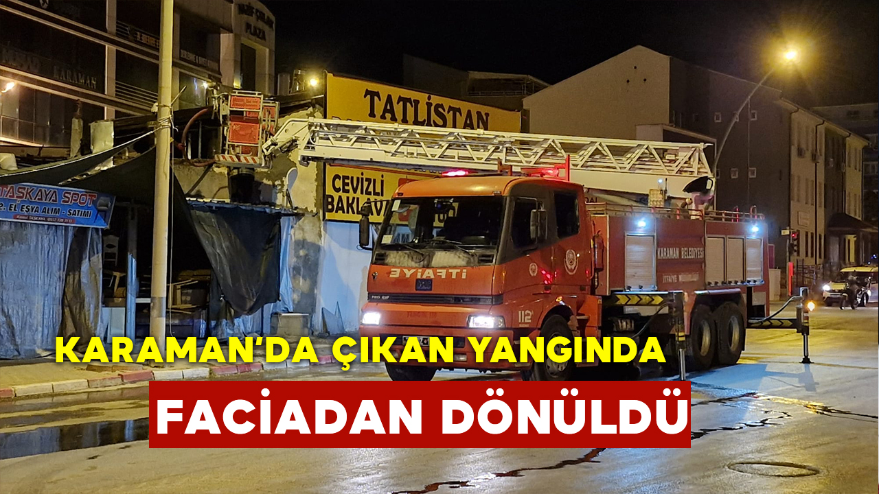 İşyeri Yangınında Faciadan Dönülen Anlar