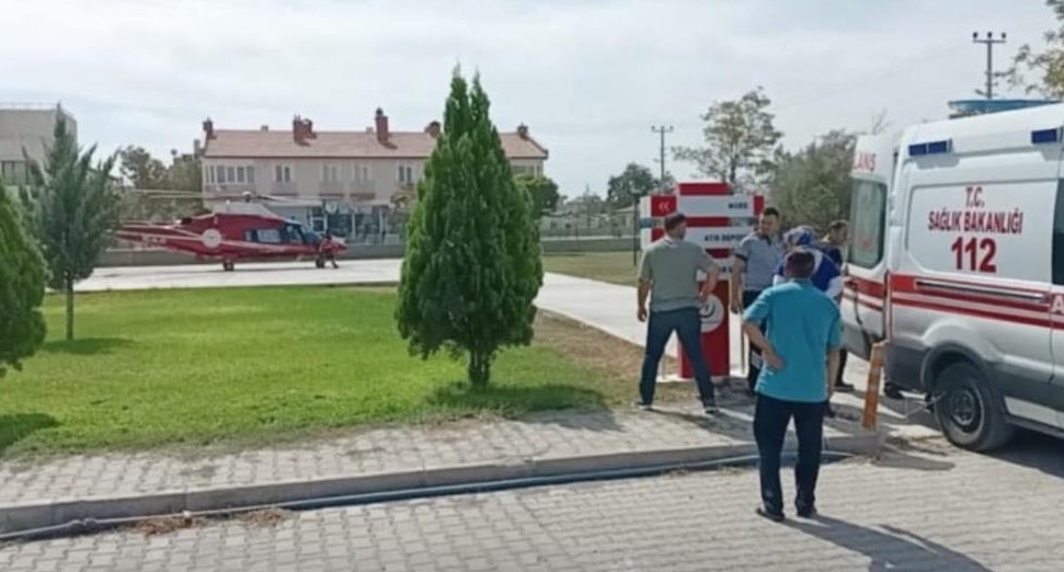 Hava Ambulansi Kalp Krizi Geciren Hasta Icin Havalandi1