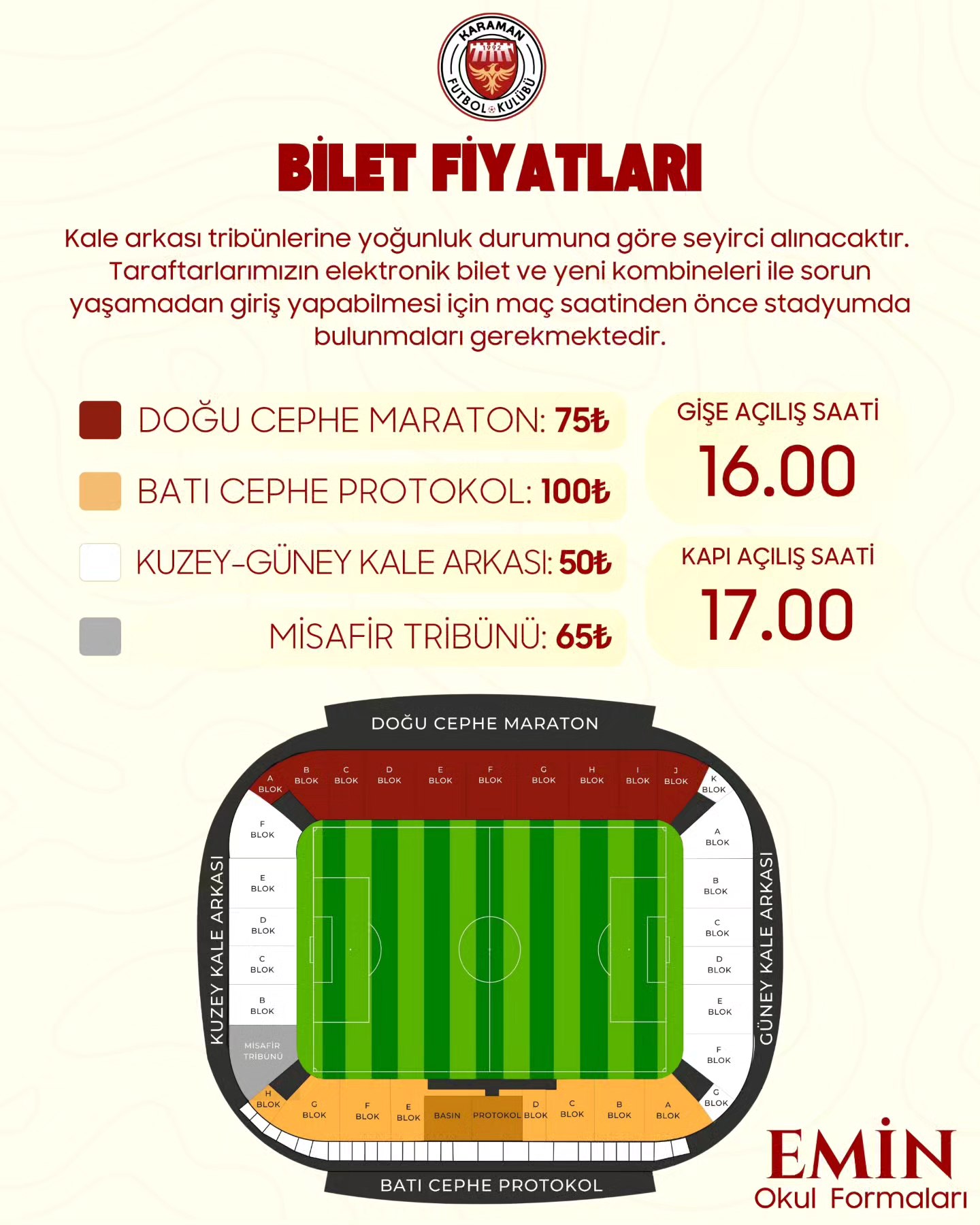 Karaman Fk Menemen Fk Maci Bilet Fiyatlari Ne Kadar