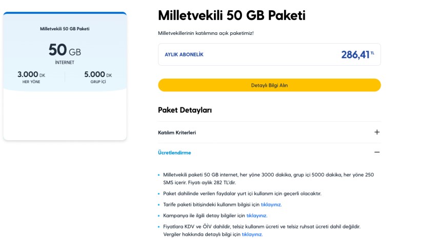 Turkcell Milletvekili 50 Gb Tarifesi Nedir1