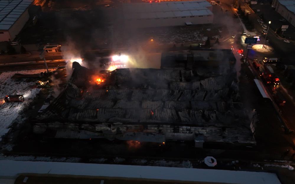 Kayseri Osbde Yangin Drone Ile Goruntulendi1