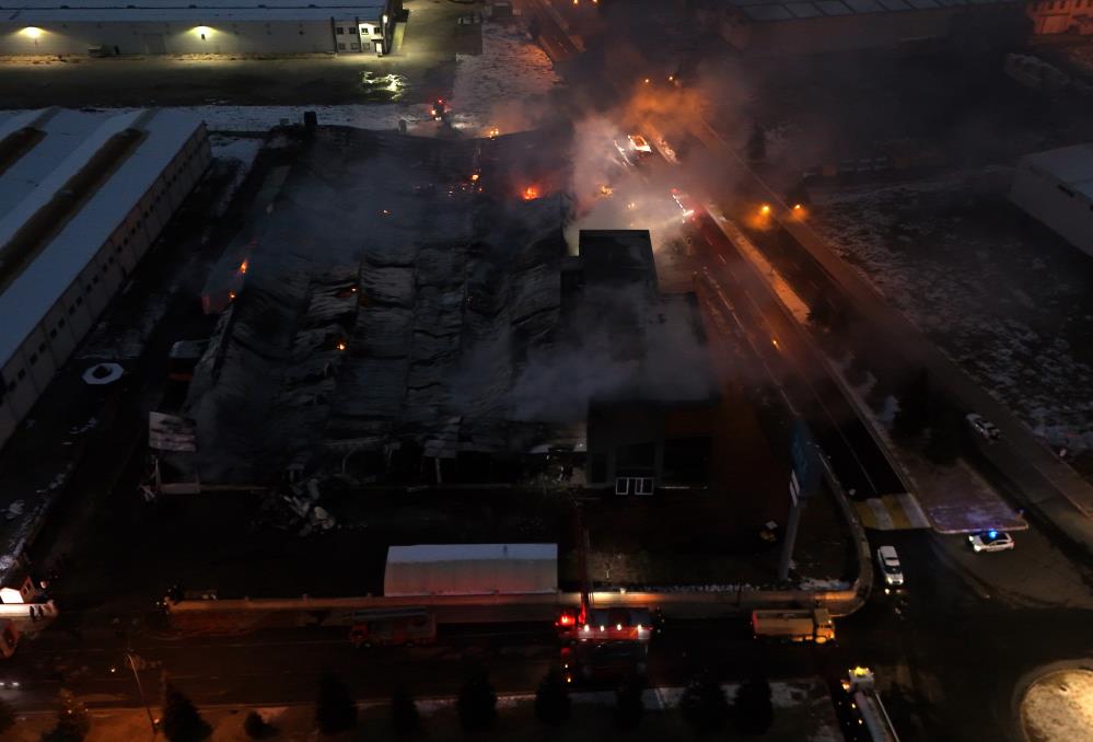 Kayseri Osbde Yangin Drone Ile Goruntulendi4