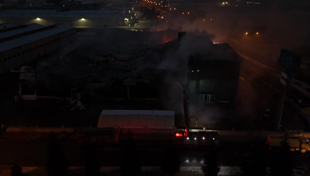 Kayseri Osbde Yangin Drone Ile Goruntulendi5