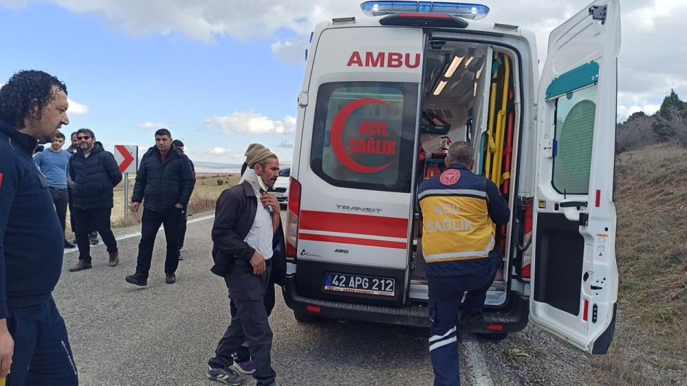 Seydisehirde Trafik Kazasi Hafif Ticari Arac Devrildi 1 Yarali1