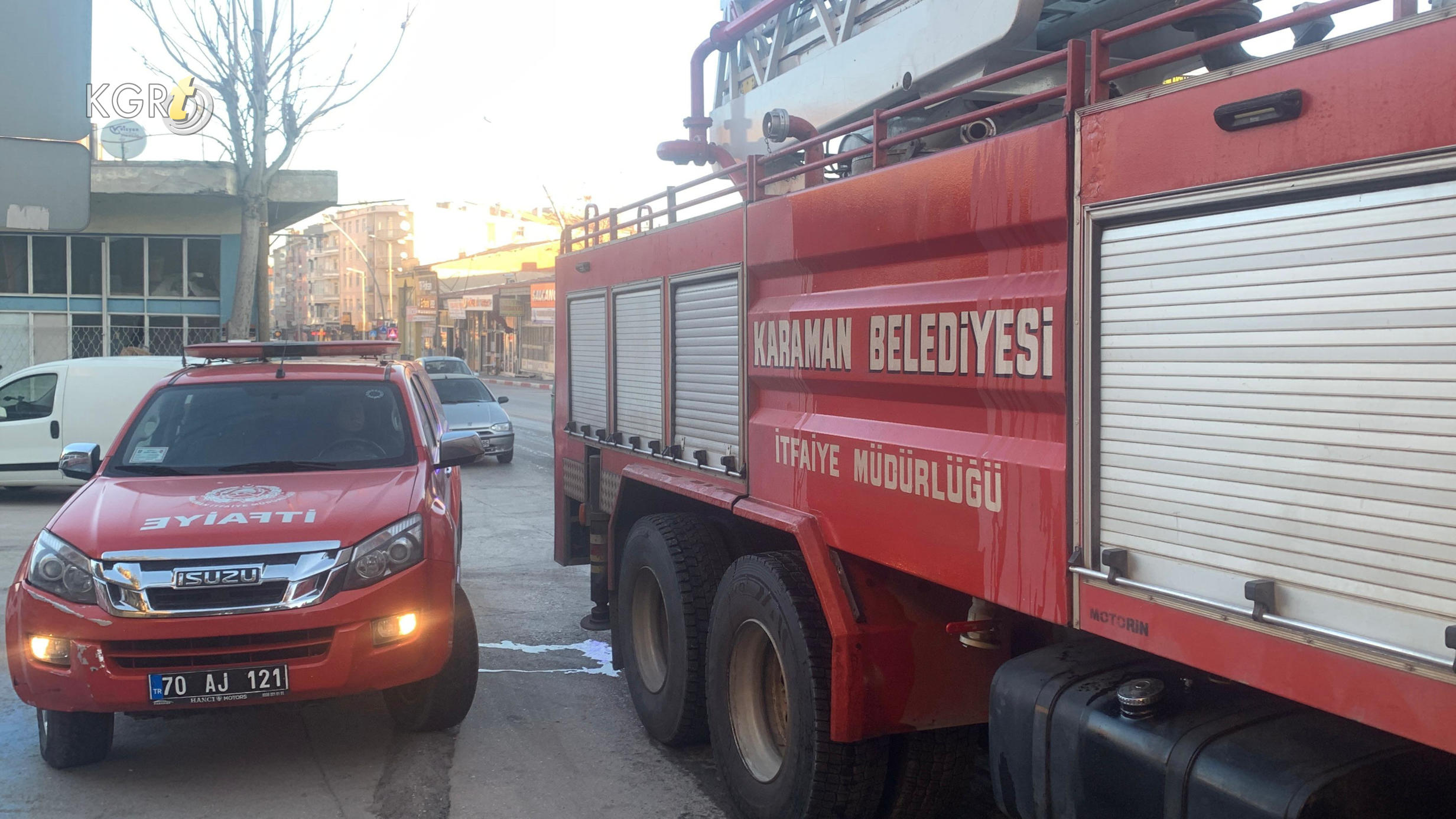 Karaman Belediyesinde Cikan Kucuk Capli Yangin Ekipleri Harekete Gecirdi7