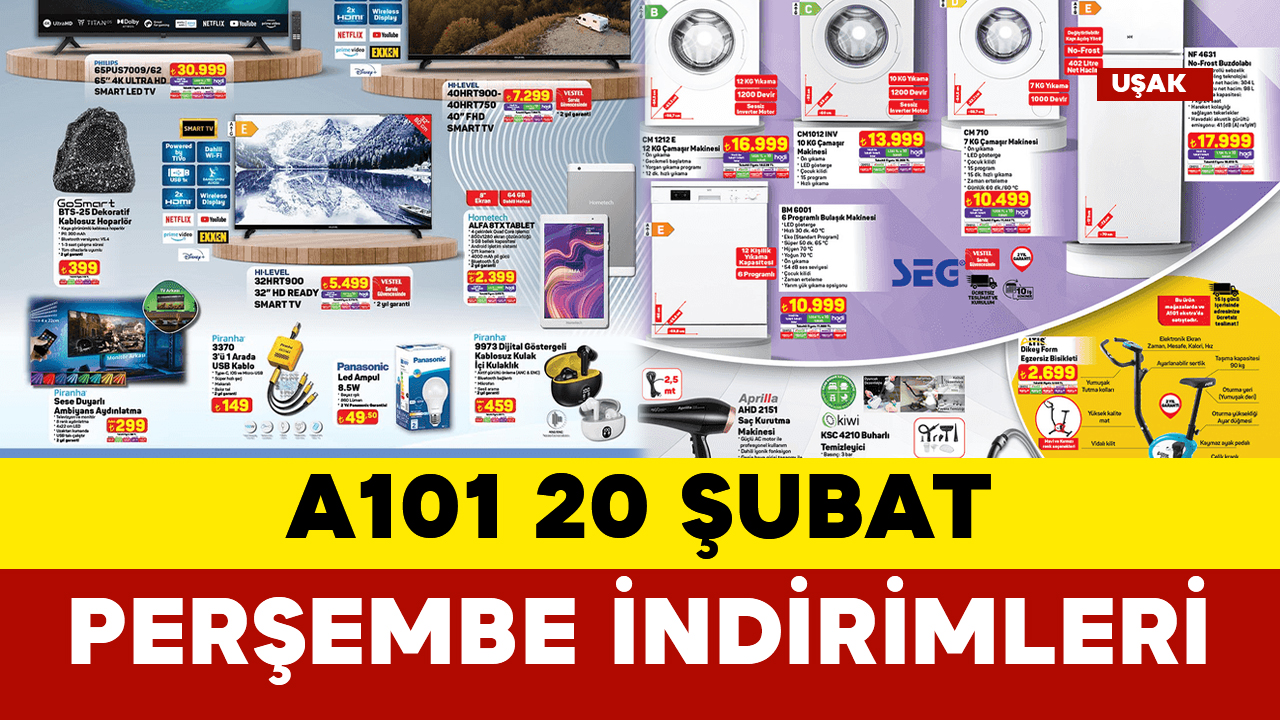 A101 20 Şubat Tarihlerinde Aktüel İndirimleri: 20Şubat A101 Aktüel haftanın yıldızlarında hangi ürünler var?