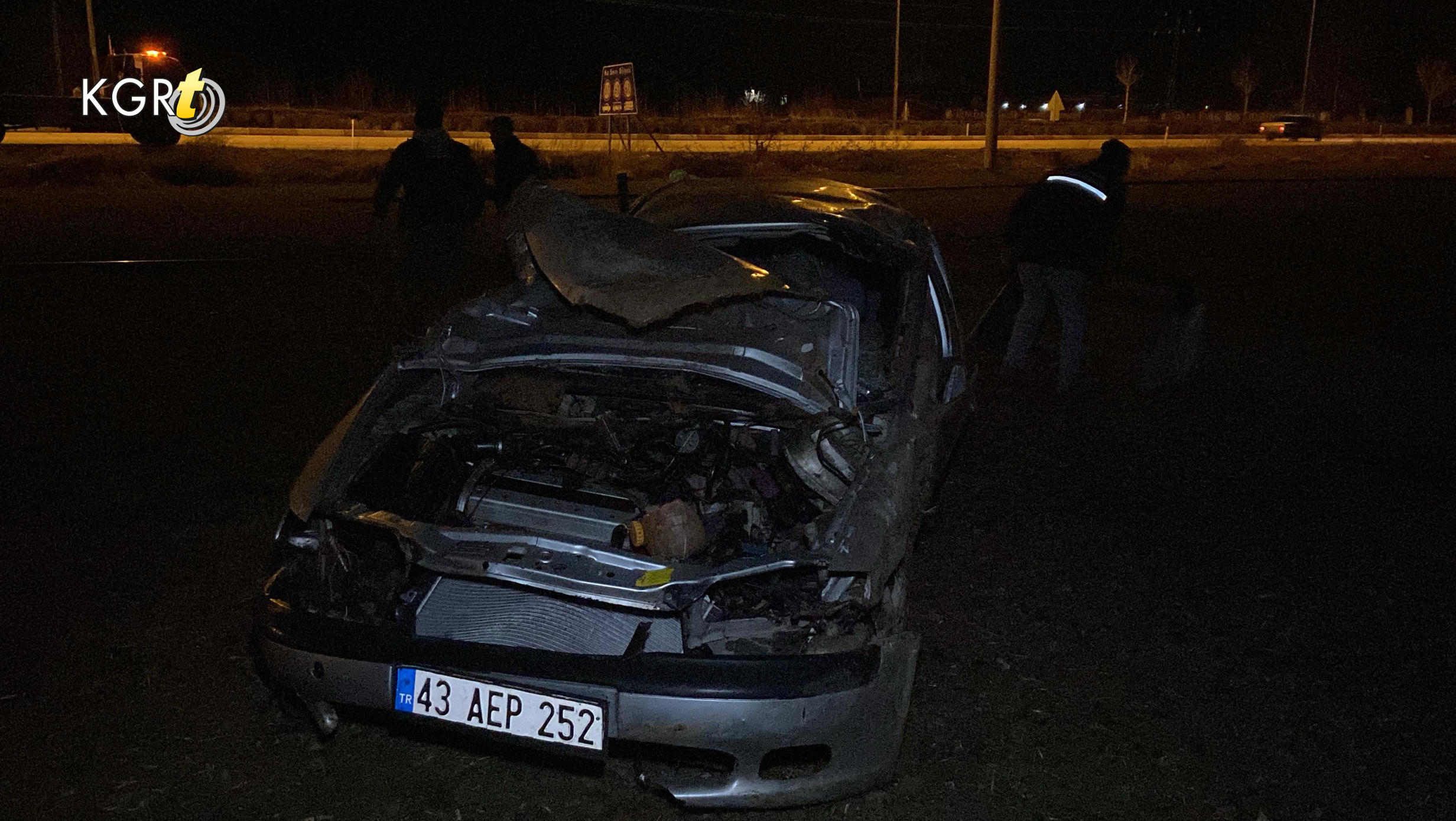 Karamanda Yoldan Cikan Otomobilin Surucusu Olumden Dondu4