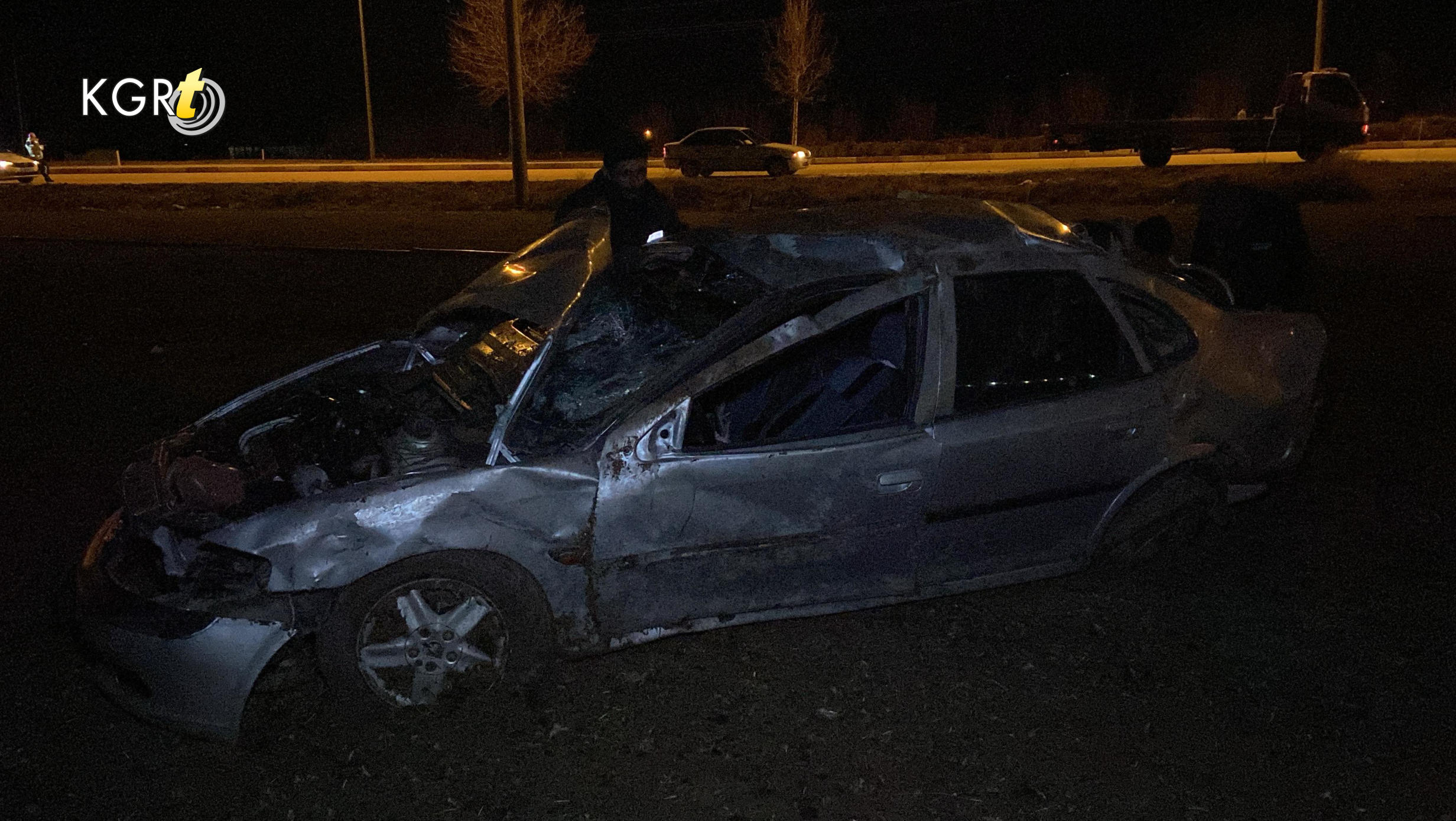 Karamanda Yoldan Cikan Otomobilin Surucusu Olumden Dondu6