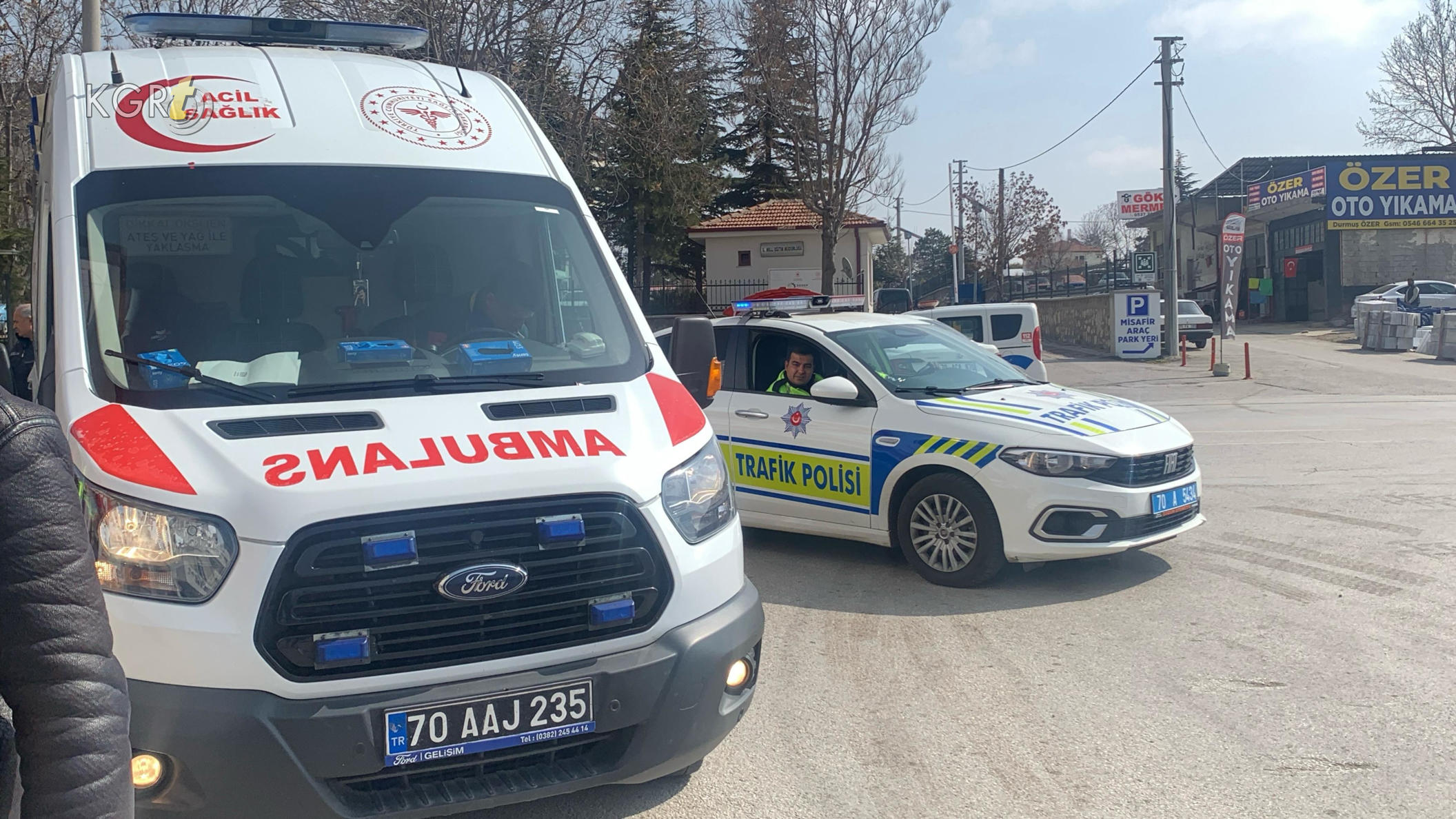 Karamanda Cift Motorla Otomobil Carpisti 1 Yarali6